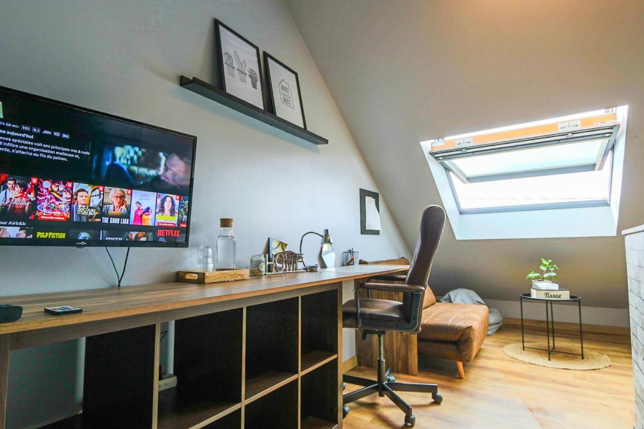 Maisonnette En Duplex Avec Terrasse Breux-Jouy Eksteriør billede